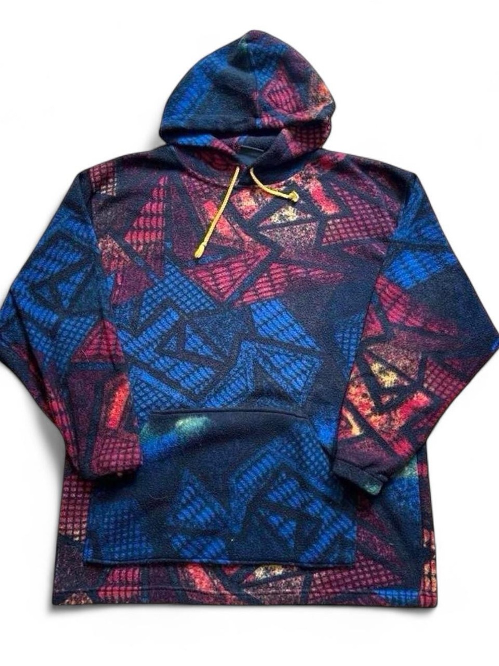 Vintage Carlos Santana Multicolor Geometric Crewneck Hoodie Large